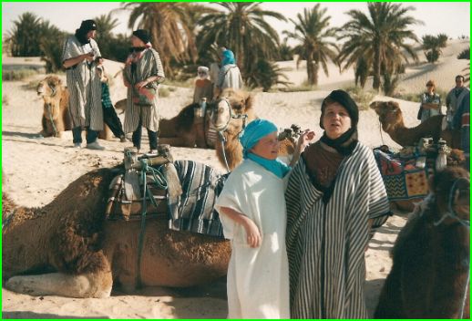 Dans les dunes du Sud Tunisien 1999